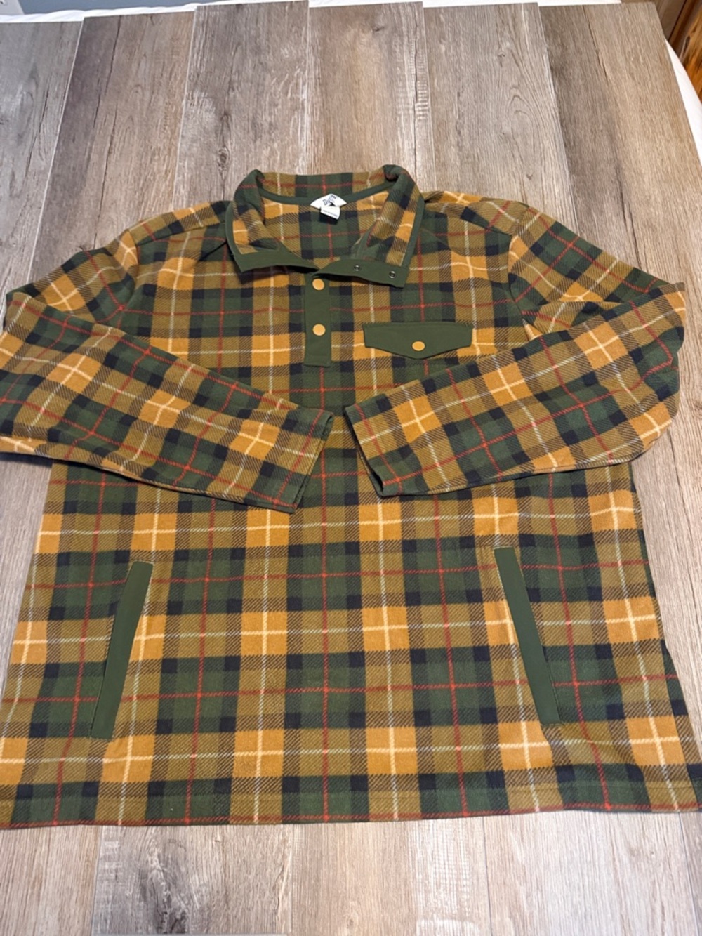 Duluth Trading Co. XL Relaxed Fit Plaid Pullover Fleece Shirt